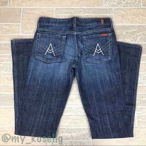 7FAM Dark Wash ‘A’ Pocket Jeans